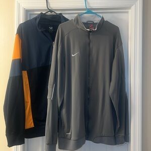 Nike Gray Fit Dri jacket XL with Orange and Blue Nike Lightweight 2XL Jacket
